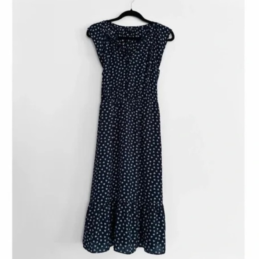J.Crew Mercantile Dragonfly Midi Dress with Pockets!! Small - Picture 3 of 9